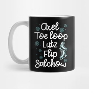 Axel, Toe Loop, Flip, Lutz, Salchow - Figure Skating Gift Mug